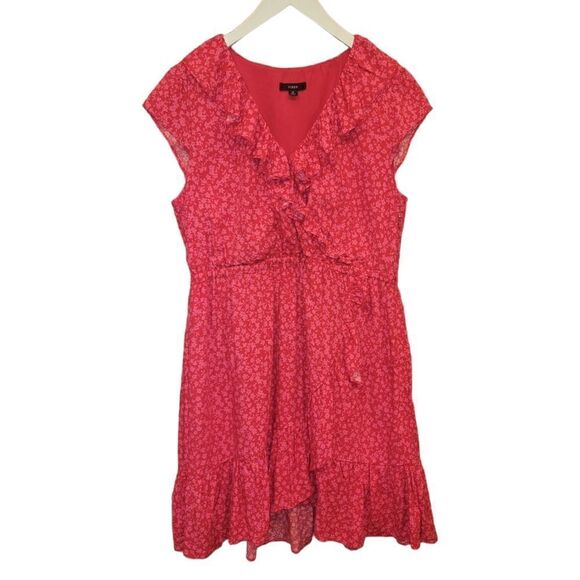 NWOT J. Crew V-neck Ruffle Rress in Tossed Bouquet 12 - Picture 4 of 15